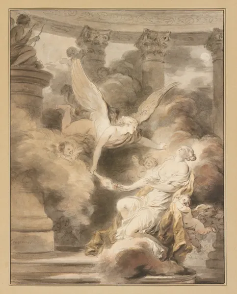The Sacrifice of the Rose, 1780 av Jean-Honoré Fragonard