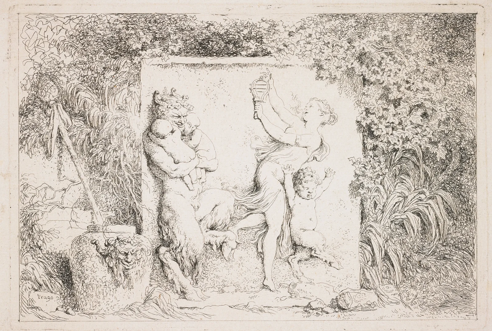 The Satyrs’ Dance av Jean-Honoré Fragonard