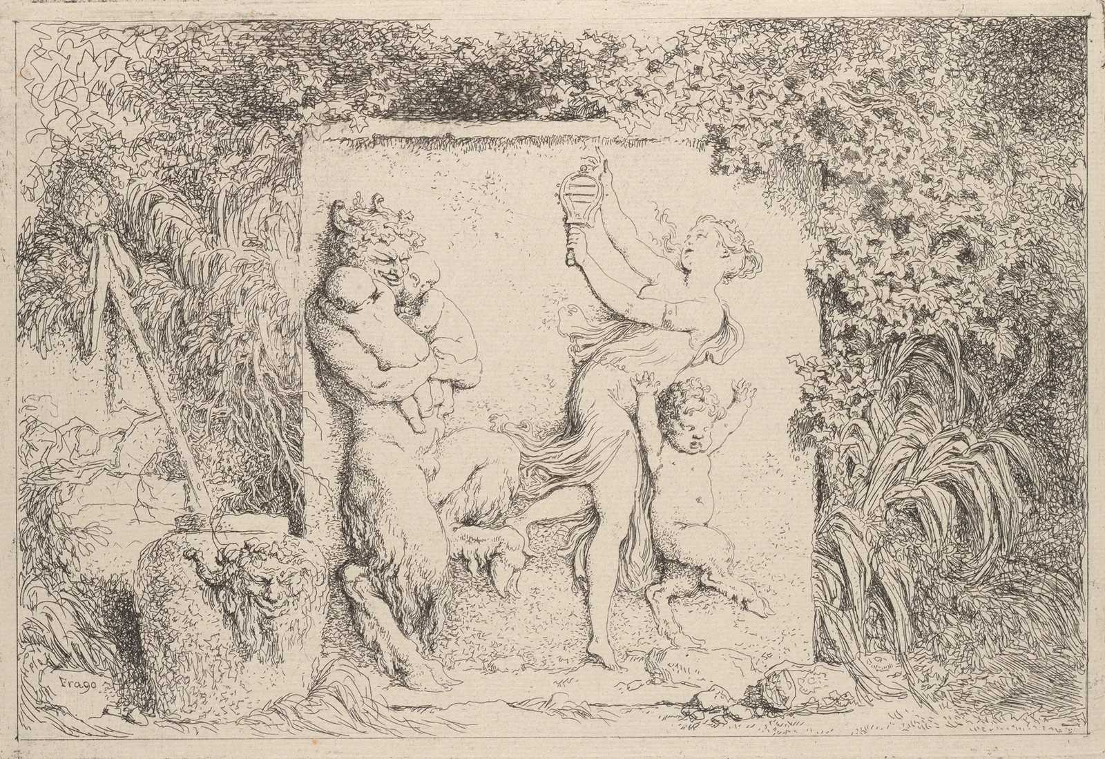 The Satyr’s Dance av Jean-Honoré Fragonard