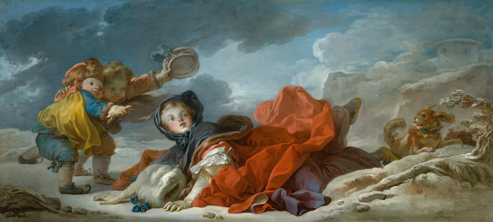 Winter av Jean-Honoré Fragonard