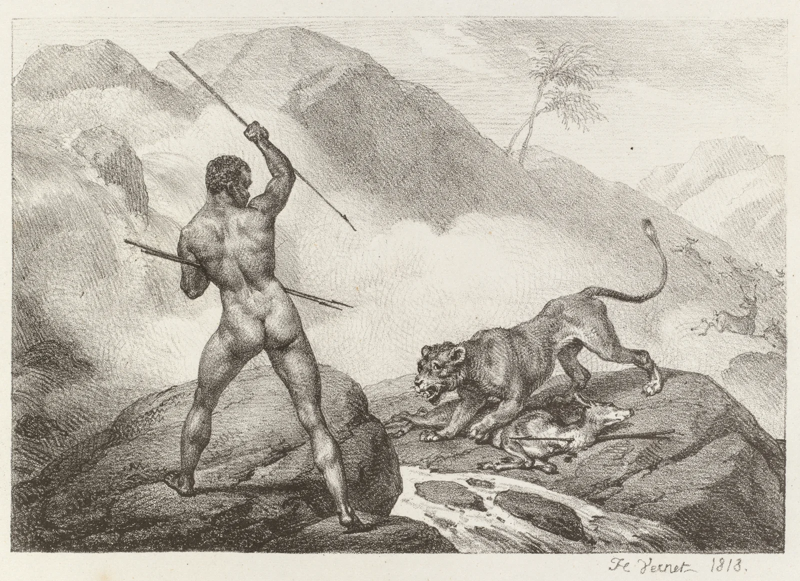African Hunter (Chasseur Africain) av Horace Vernet