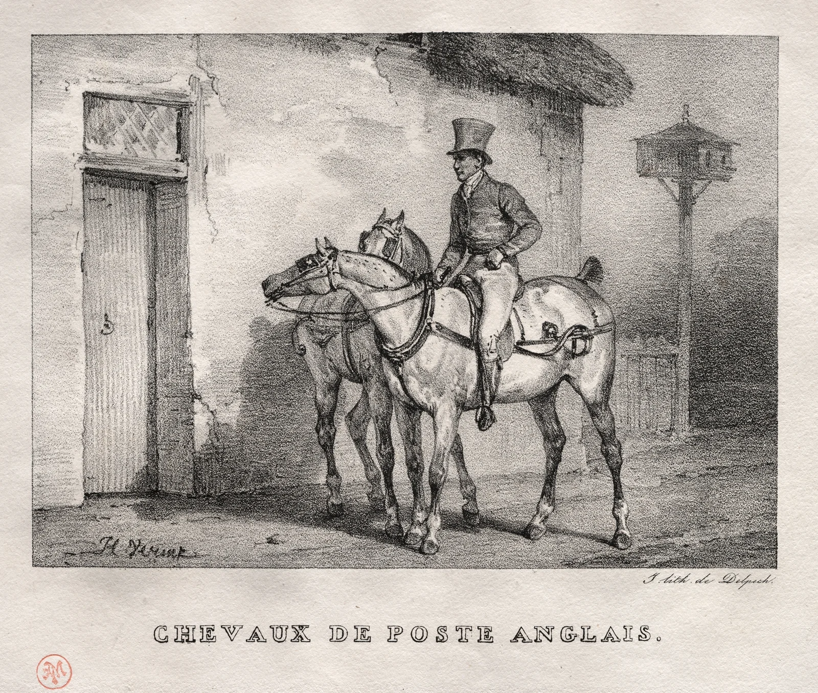 Postal Horses av Horace Vernet