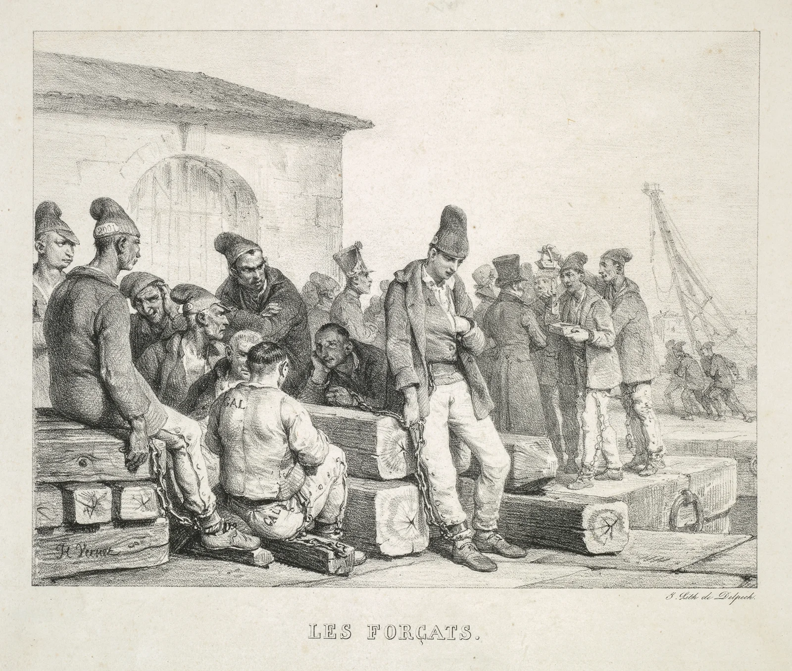 The Convicts av Horace Vernet