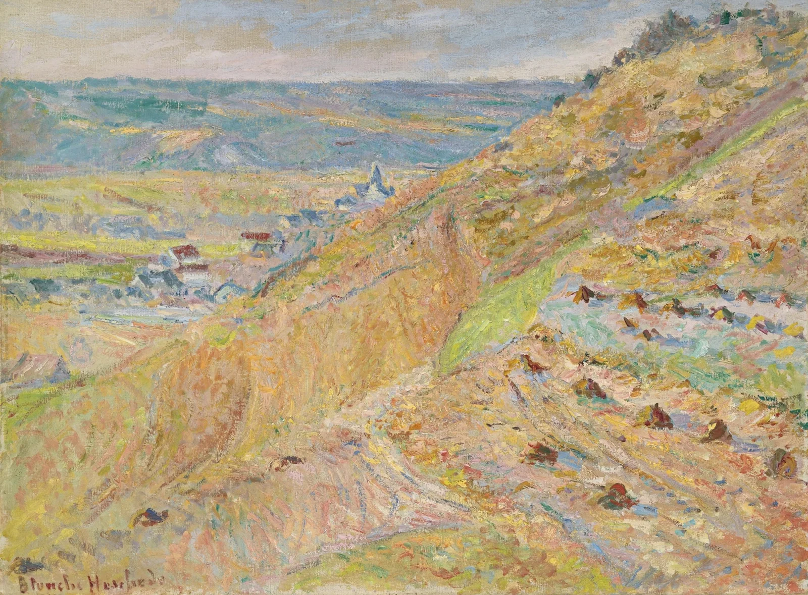 La Côte à Giverny (Le Coteau) av Blanche Hoschedé-Monet