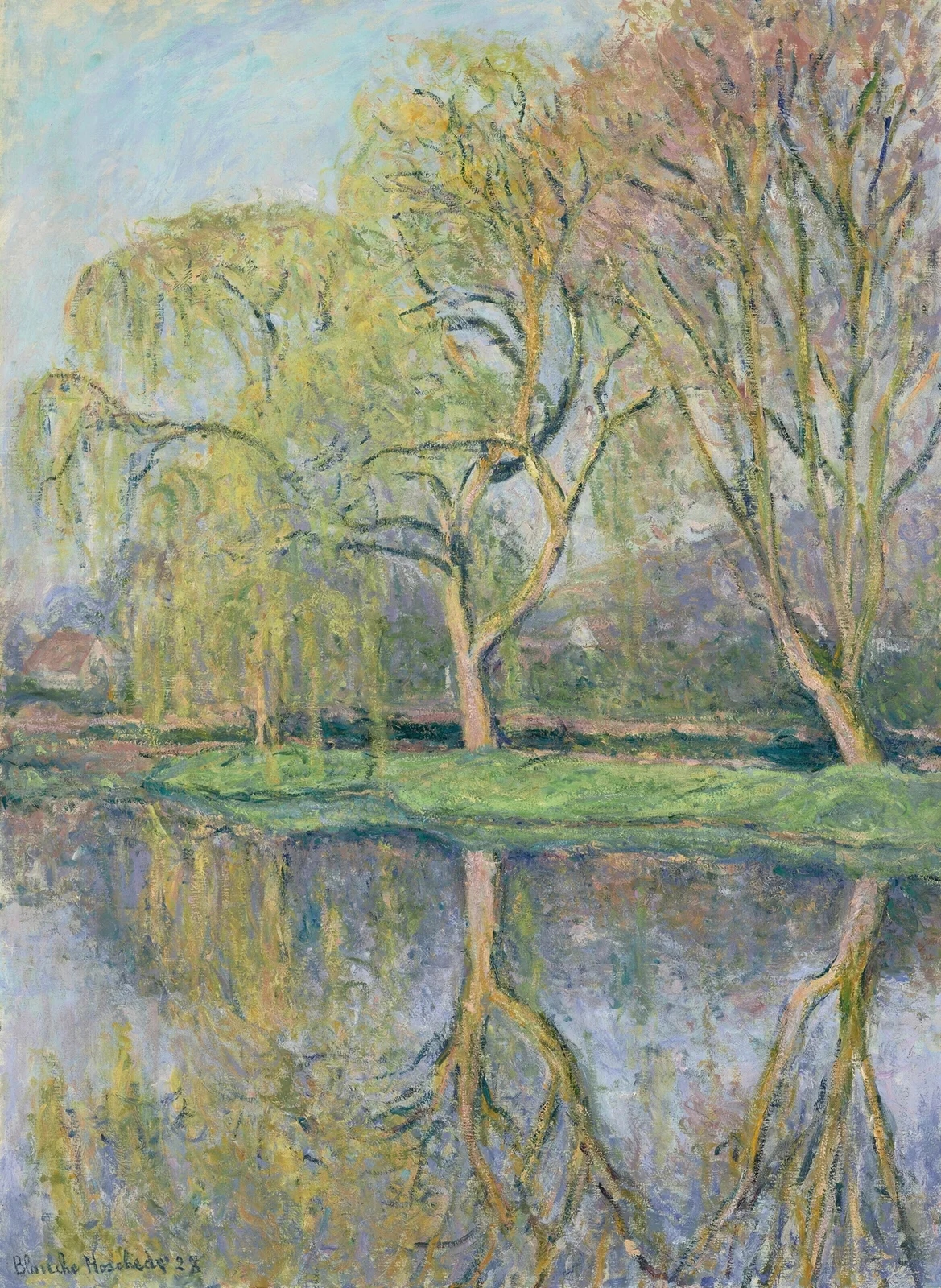 Le Printemps (Le bassin aux nymphéas à Giverny) av Blanche Hoschedé-Monet