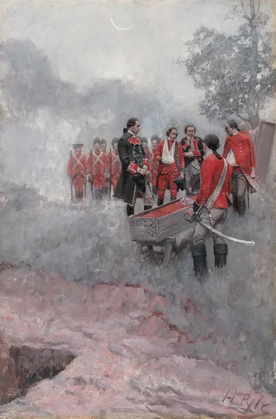 The Burial Of Braddock av Howard Pyle
