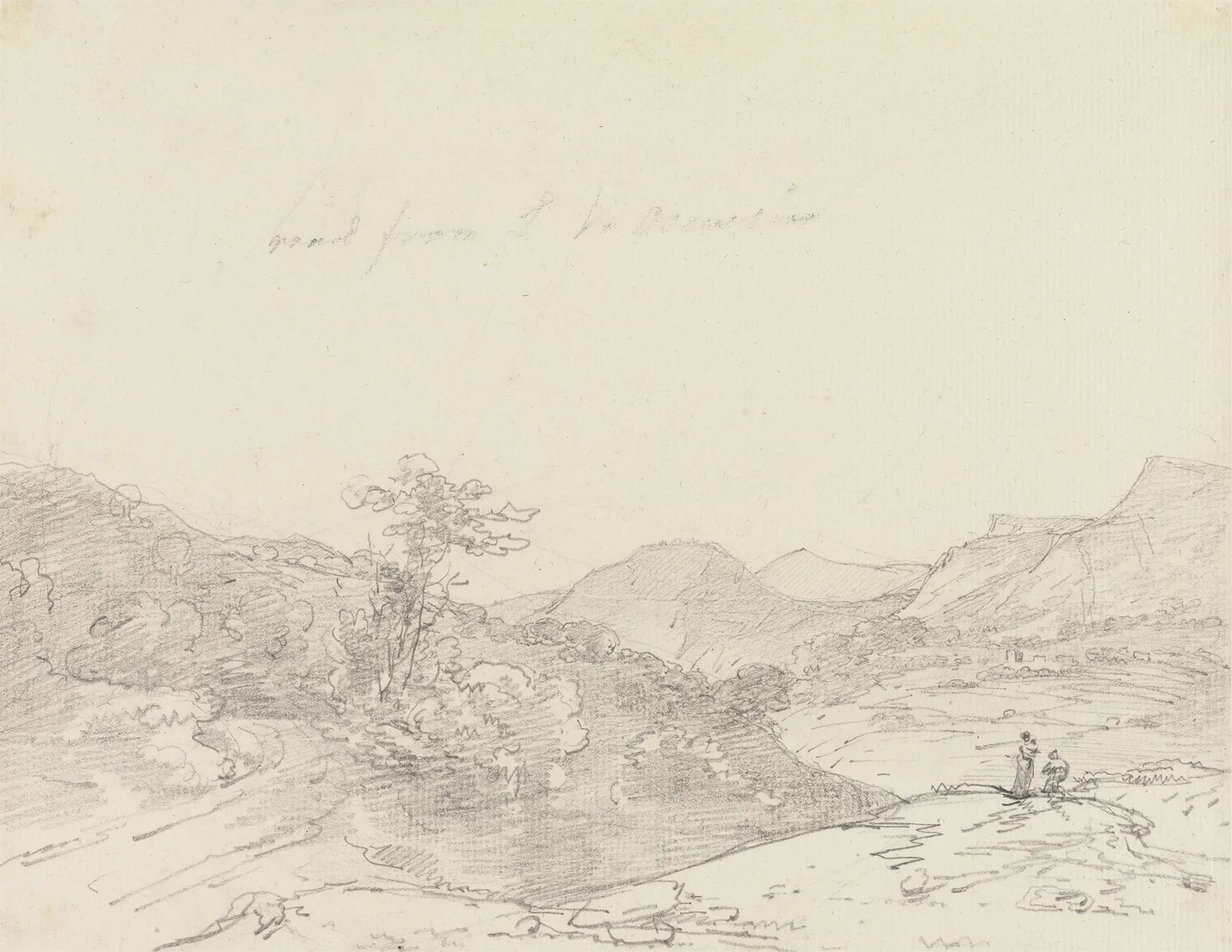 Between Llangollen and Oswestry av George Howland Beaumont