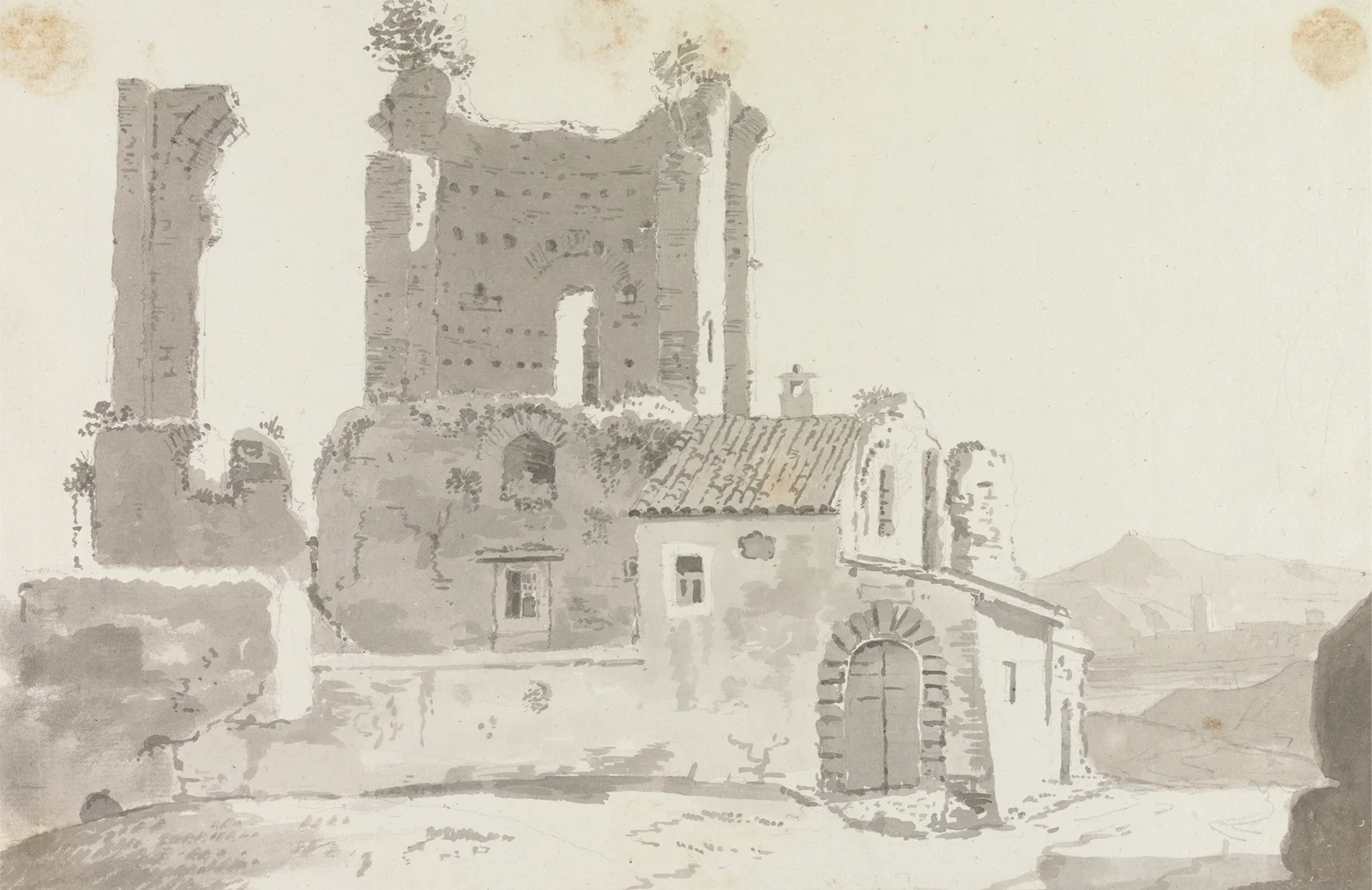 Ruins Outside Rome av George Howland Beaumont