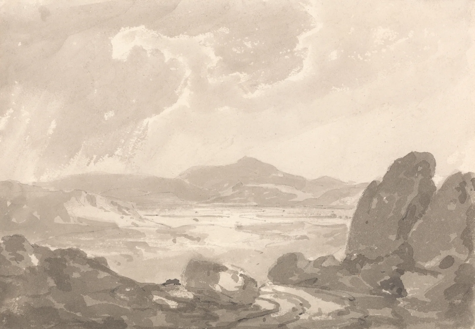 View over Valley av George Howland Beaumont
