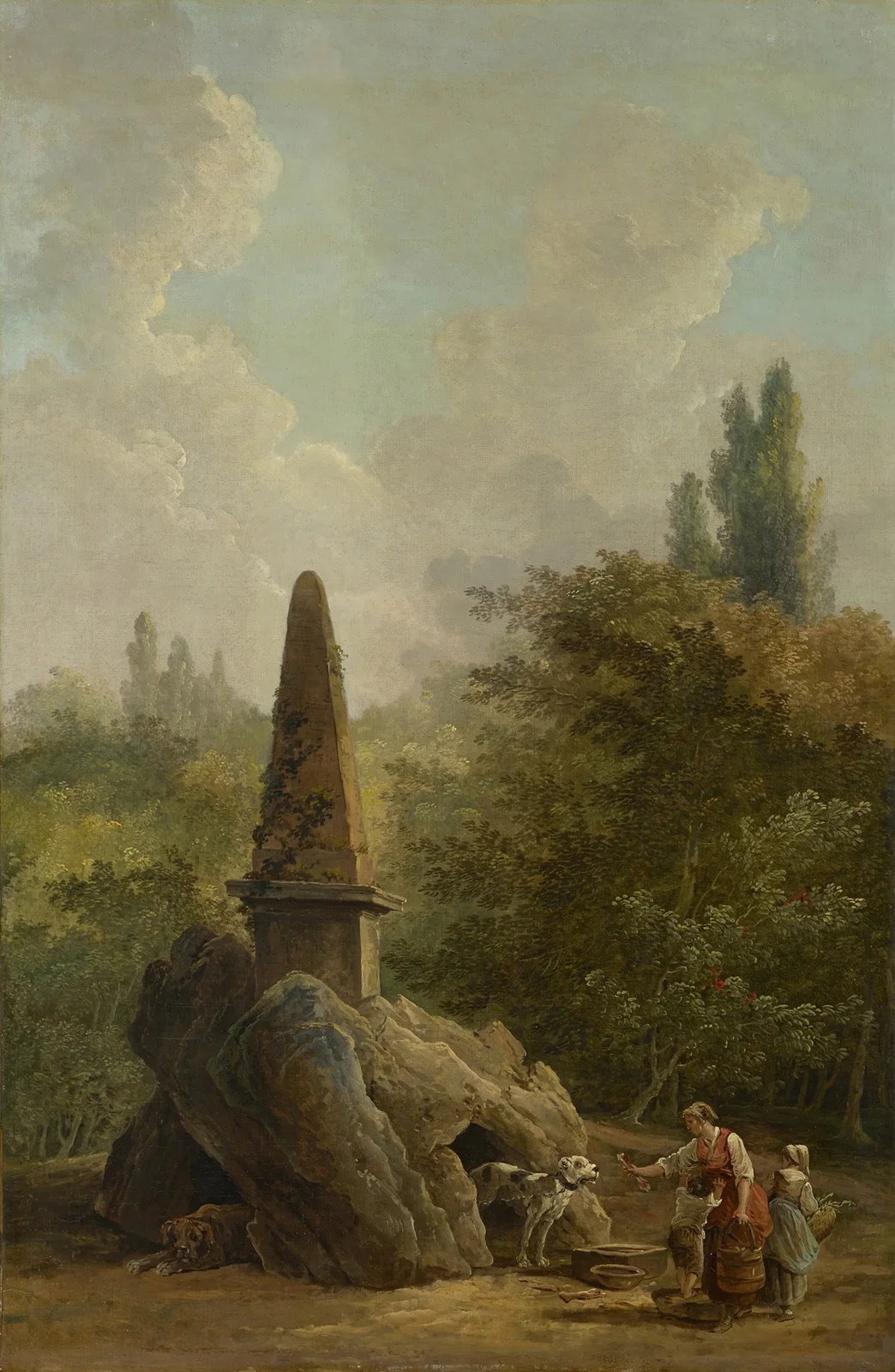 Garden Monument av Hubert Robert