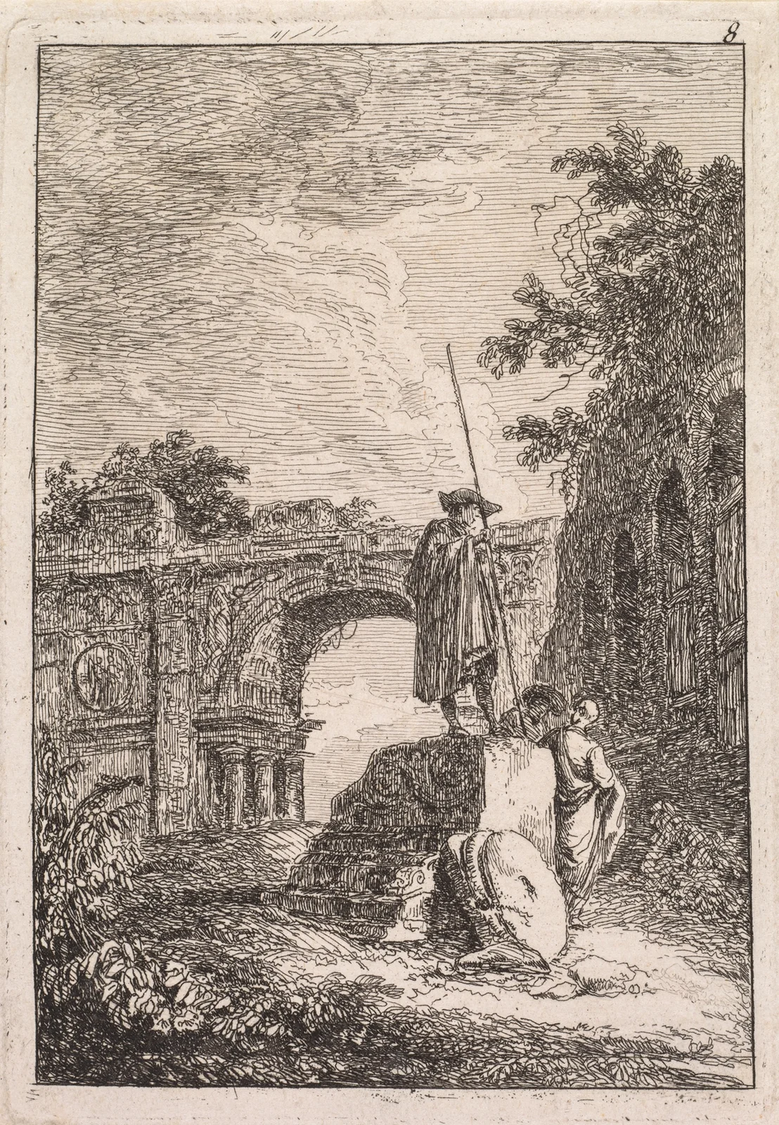 L’Arc de triomphe av Hubert Robert