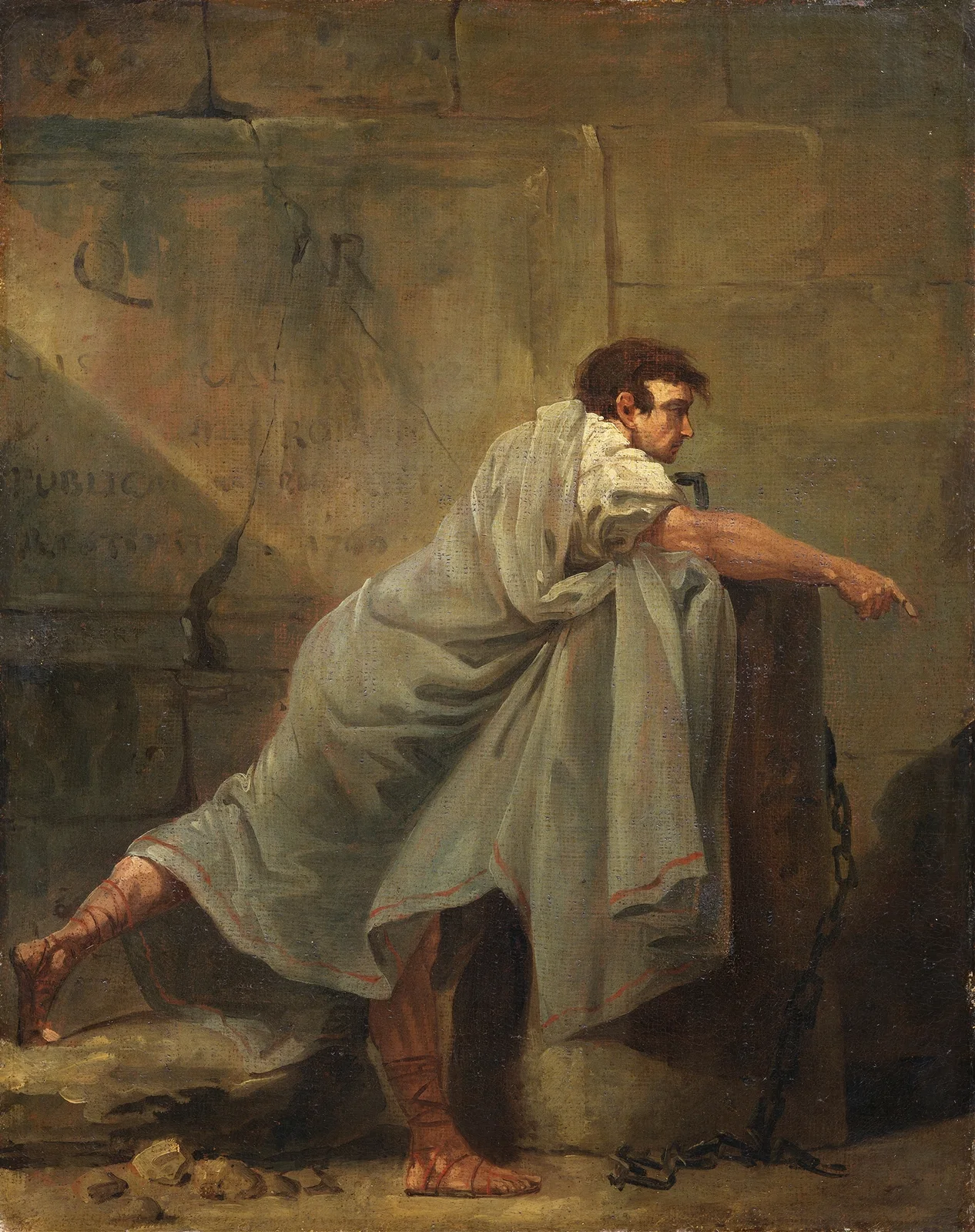 Orator in Prison av Hubert Robert