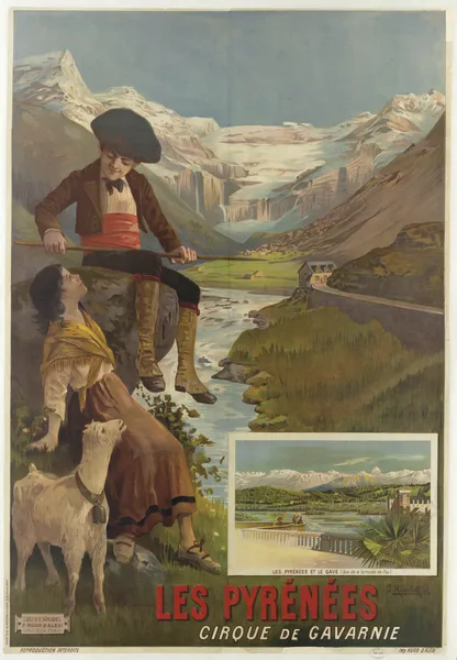 Les Pyrénées – cirque de Gavarnie av Frederic Hugo d’Alési