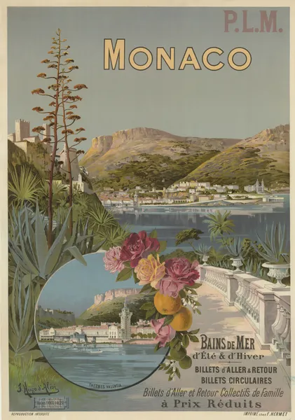 P.L.M. Monaco. Bains de mer d’Eté & d’Hiver av Frederic Hugo d’Alési