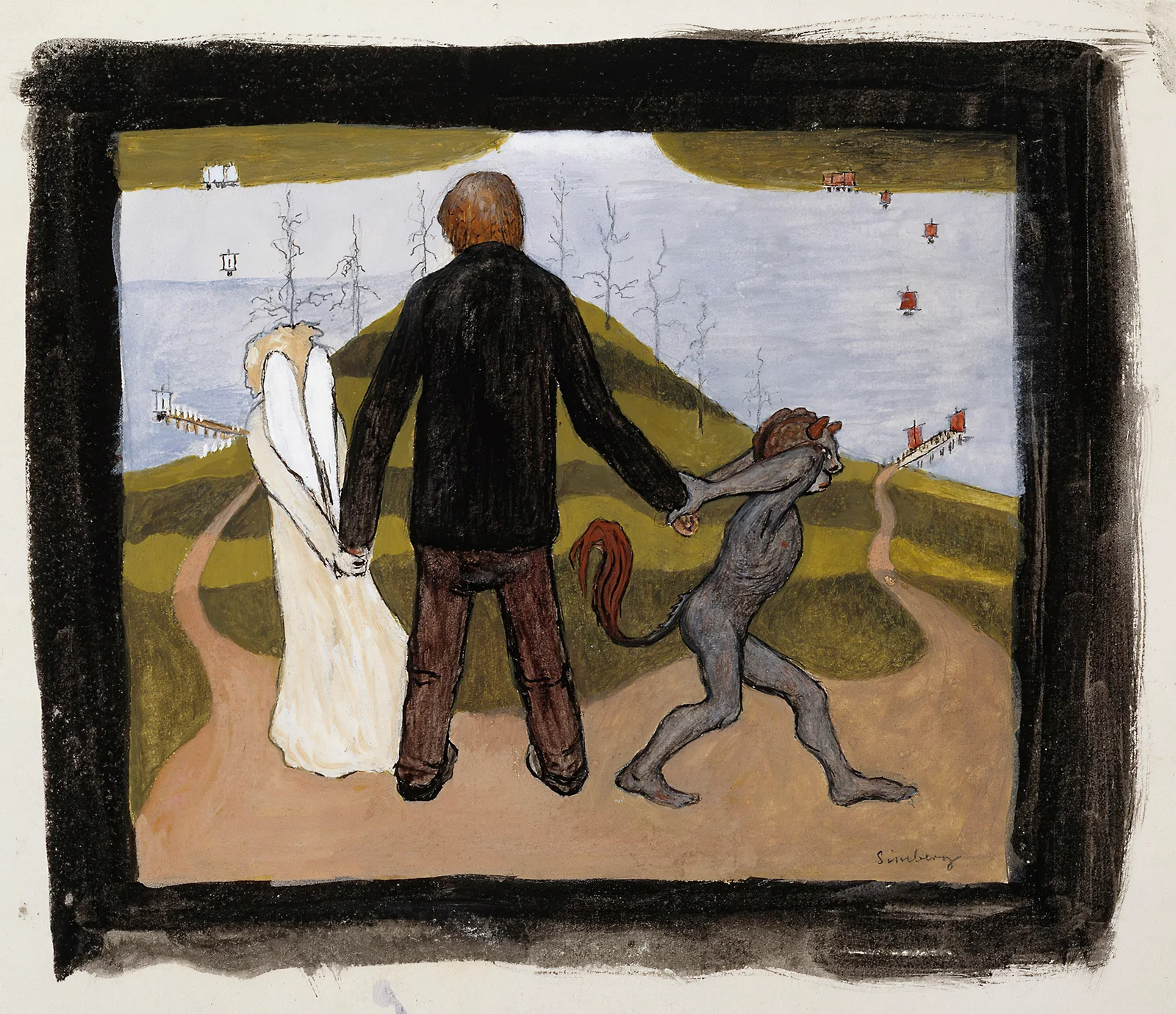 At the Crossroads av Hugo Simberg