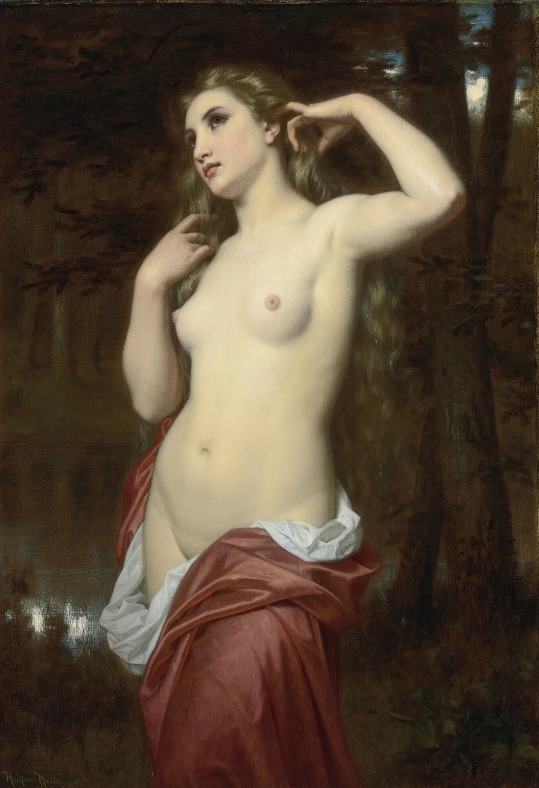 The Bather av Hugues Merle