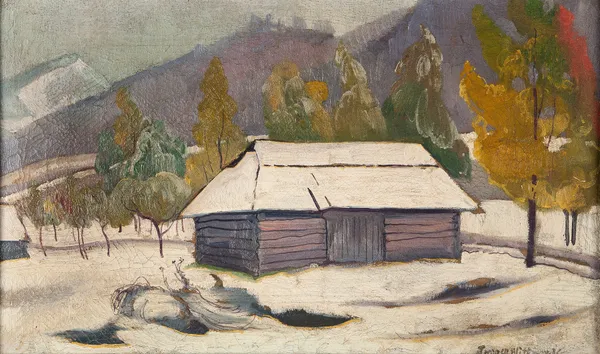 Landscape from the Liwiec riverside av Stanisław Ignacy Witkiewicz