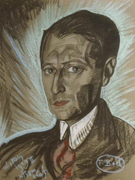 Portrait of Julian Tuwim av Stanisław Ignacy Witkiewicz