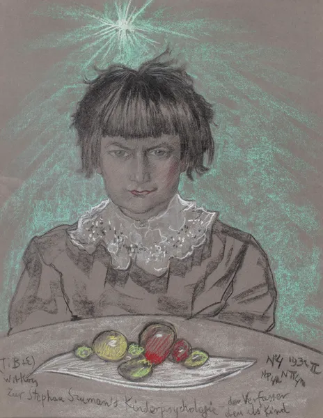 Portrait of Stefan Szuman as a child av Stanisław Ignacy Witkiewicz