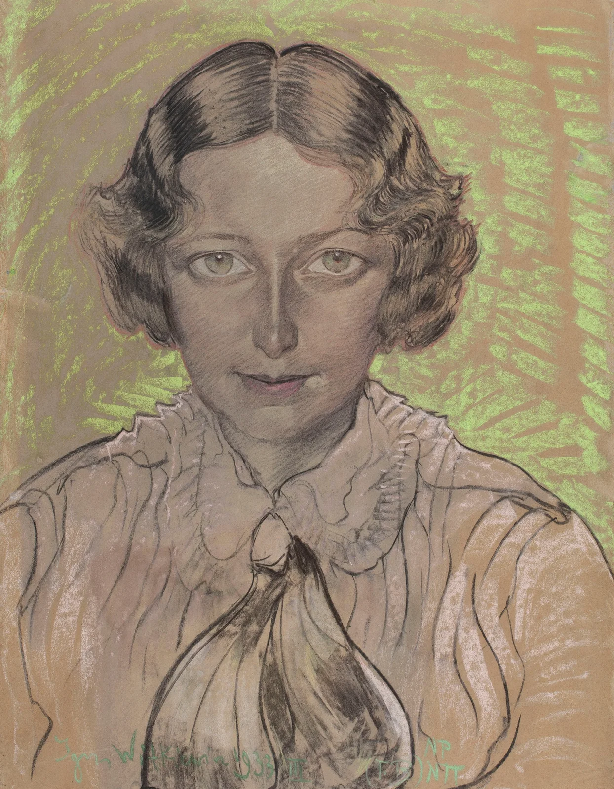 Portret Eugenii Bundykowej, 1933 av Stanisław Ignacy Witkiewicz