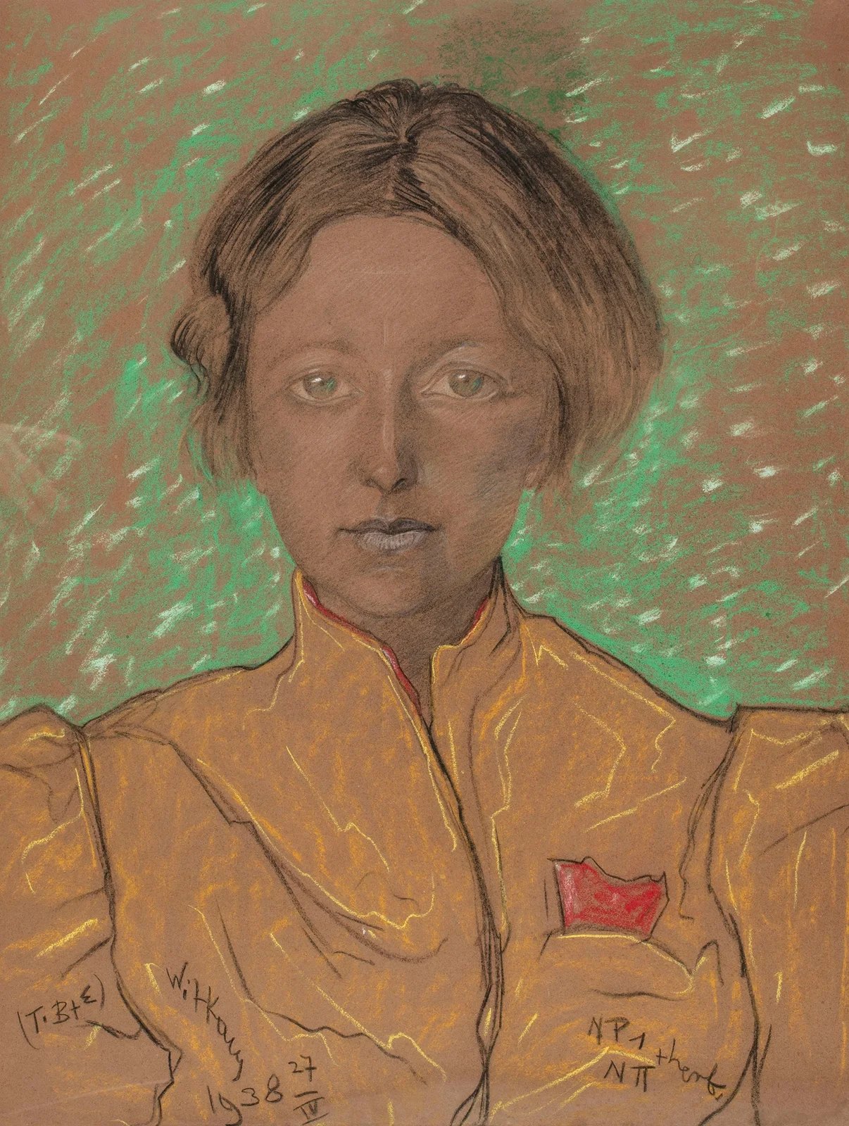 Portret Eugenii Bundykowej, 1938 av Stanisław Ignacy Witkiewicz
