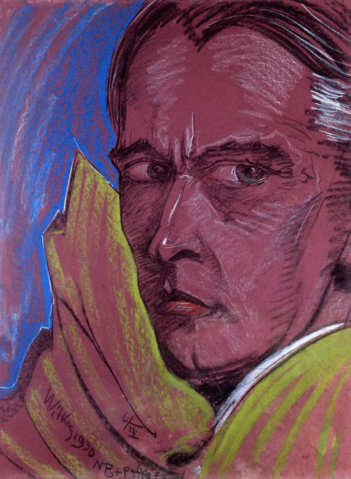 Self-portrait av Stanisław Ignacy Witkiewicz