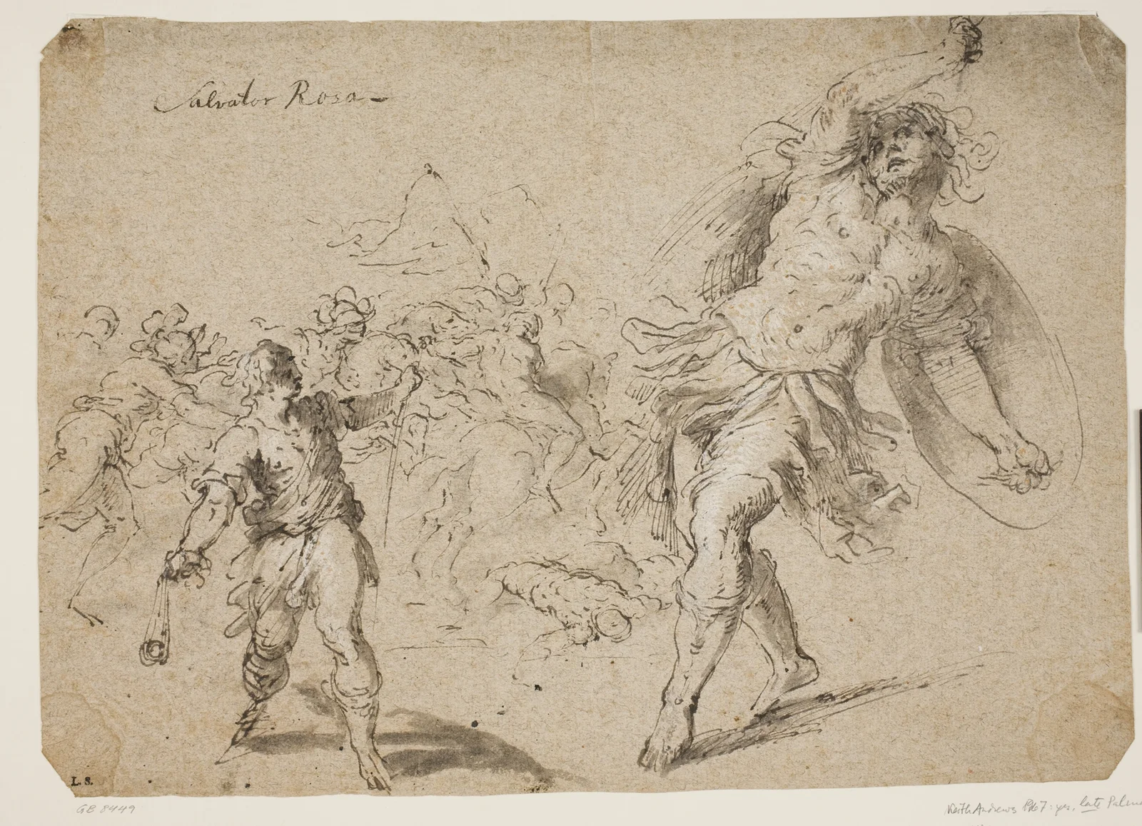 David og Goliath av Jacopo Palma il Giovane