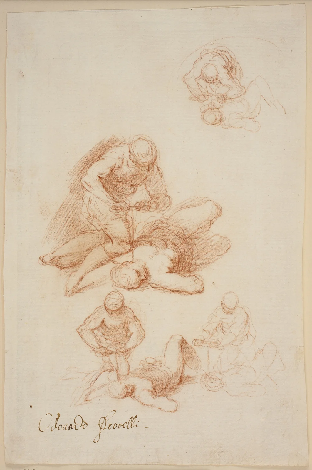 Fire studier til Skt Licerius’ martyrium av Jacopo Palma il Giovane