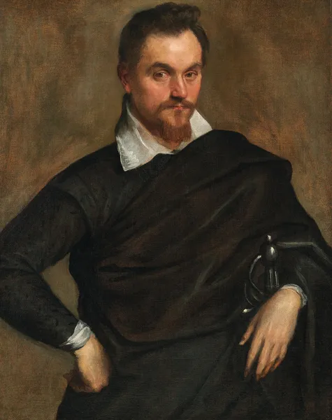 Portrait of a nobleman av Jacopo Palma il Giovane