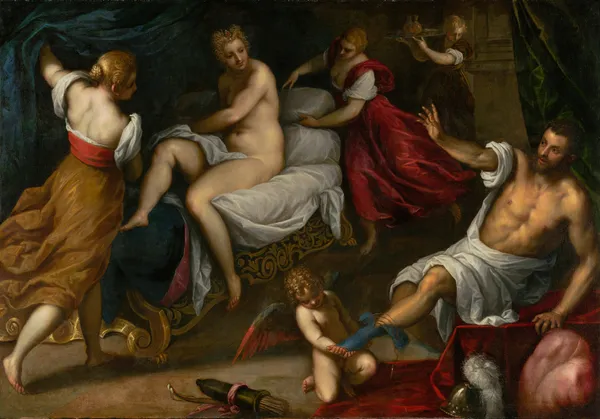 Venus and Mars av Jacopo Palma il Giovane