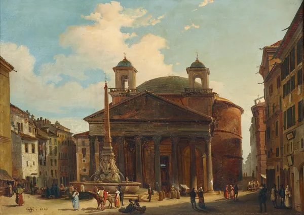 Rome, The Pantheon av Ippolito Caffi