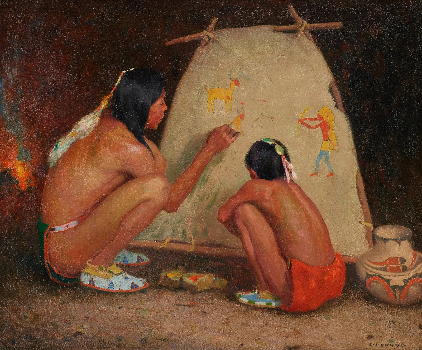 Indian Painter (19th century) av Eanger Irving Couse