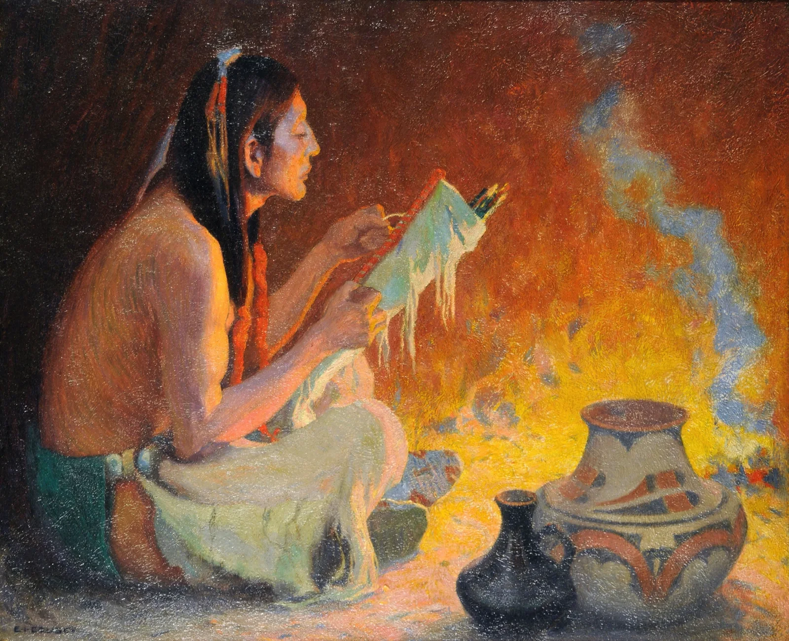 The Quiver Maker av Eanger Irving Couse