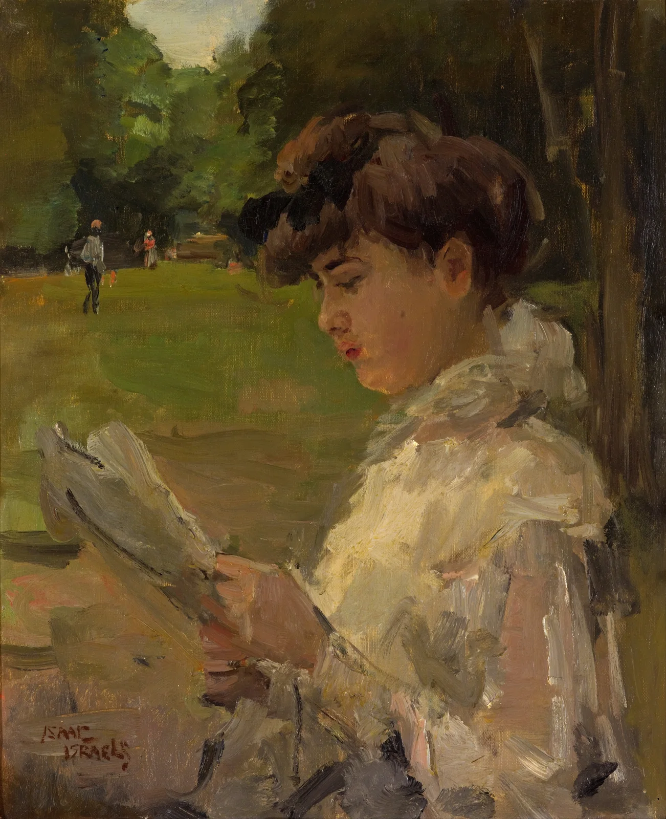 Girl reading av Isaac Israëls