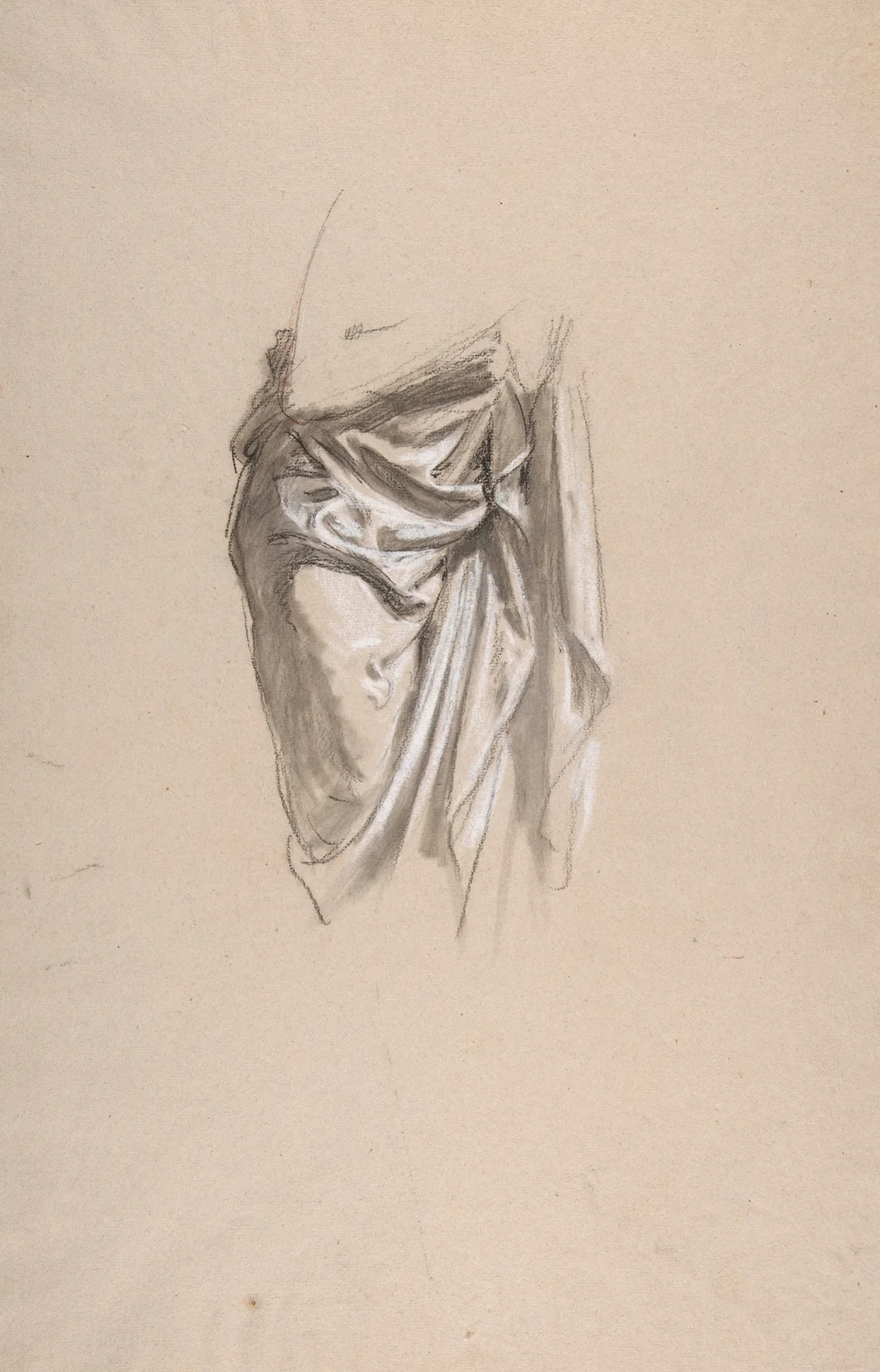Drapery Study for Clovis (19th Century) av Isidore Pils