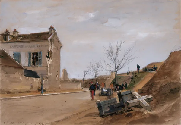 Le Point du Jour, février 1871. av Isidore Pils