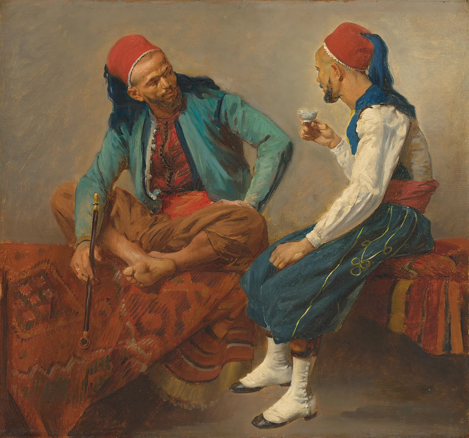 Two North Africans conversing av Isidore Pils