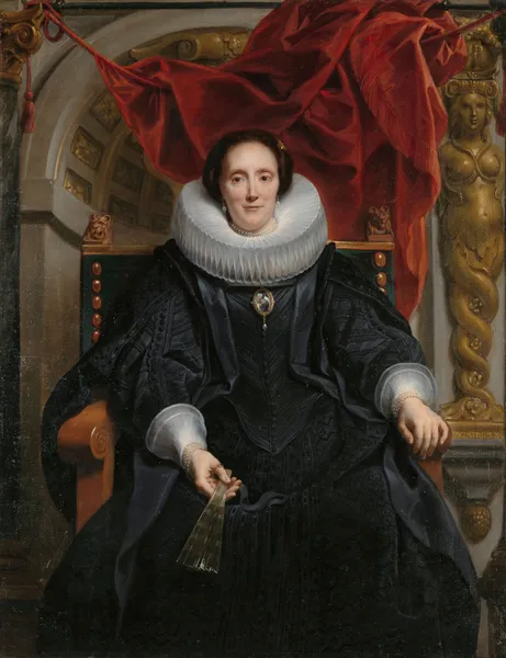 Portrait of Catharina Behaghel av Jacob Jordaens