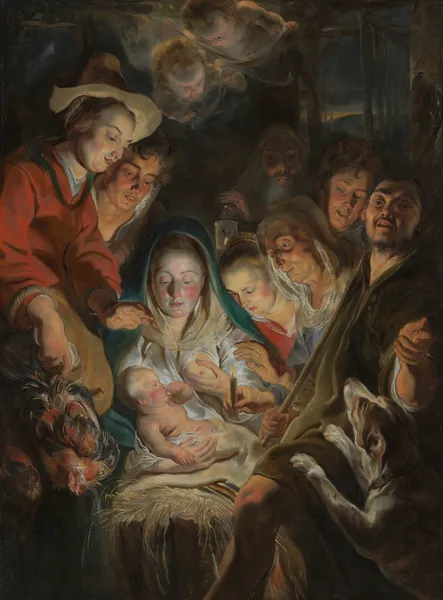 The Adoration of the Shepherds av Jacob Jordaens