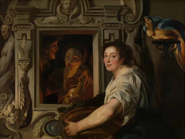 The Fruit Seller av Jacob Jordaens