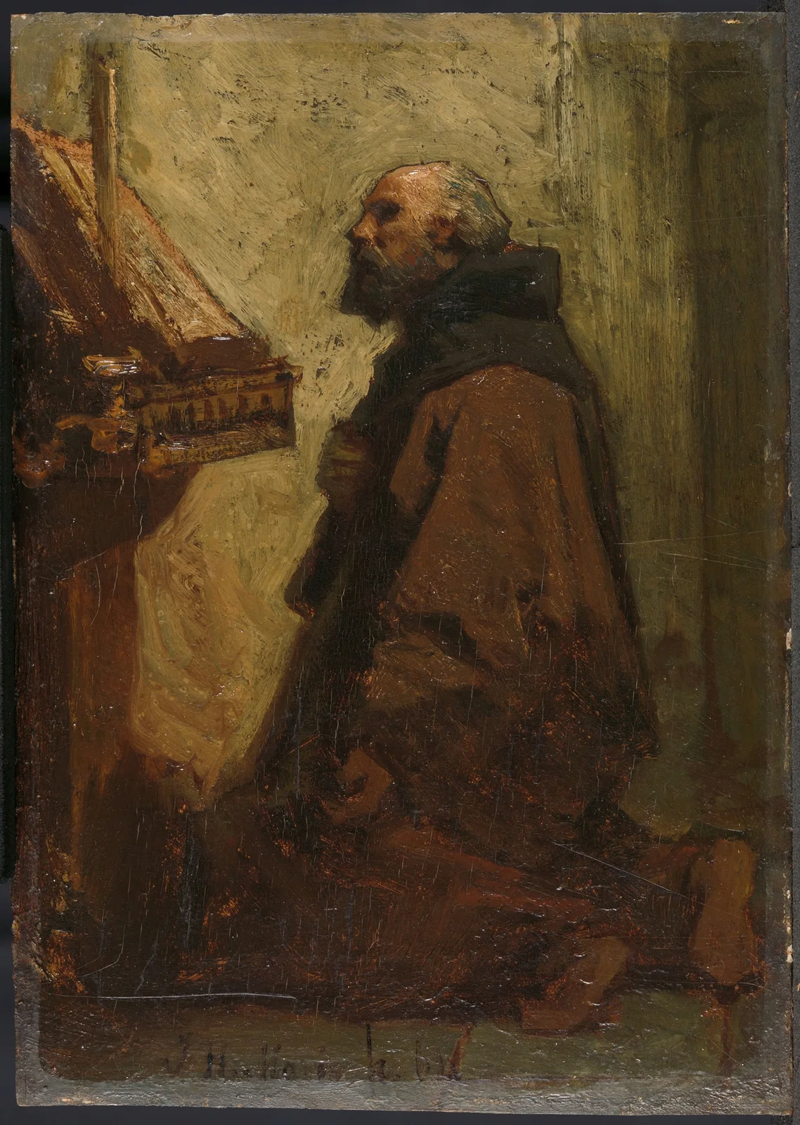 Praying Monk (Monk at his Devotions) av Jacob Maris