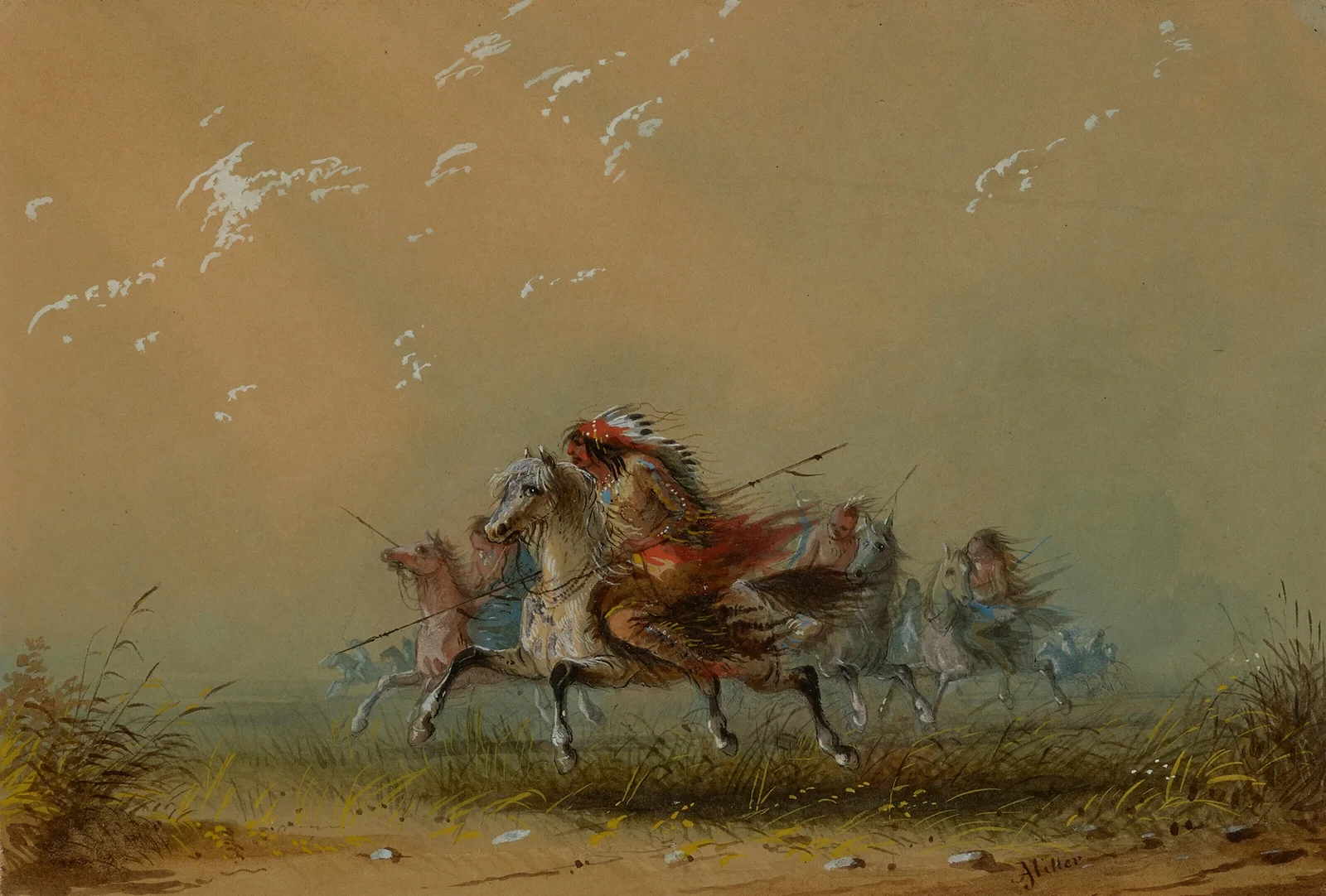Indians on the War Path av Alfred Jacob Miller