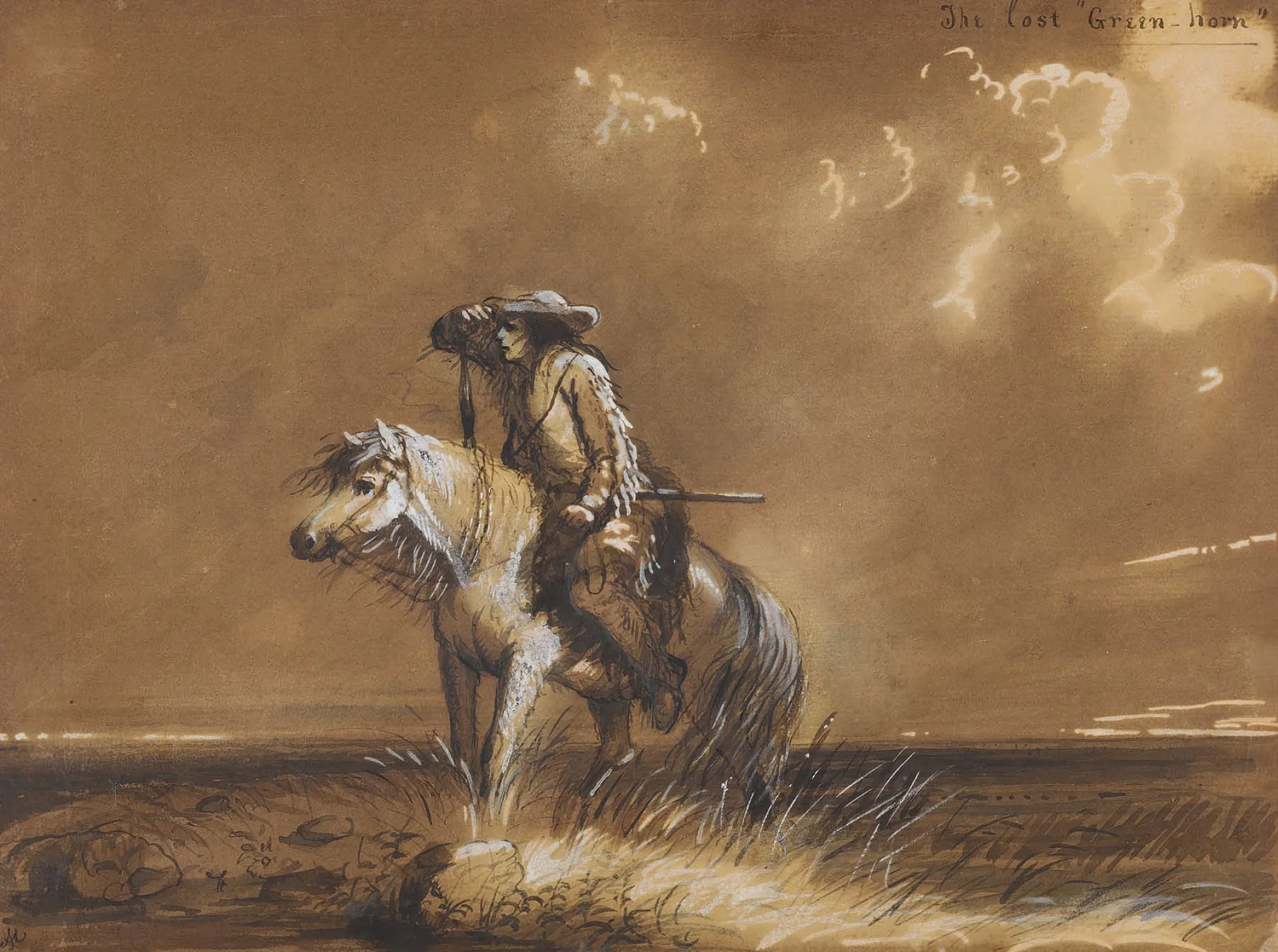 The Lost ‘Green-horn’ av Alfred Jacob Miller