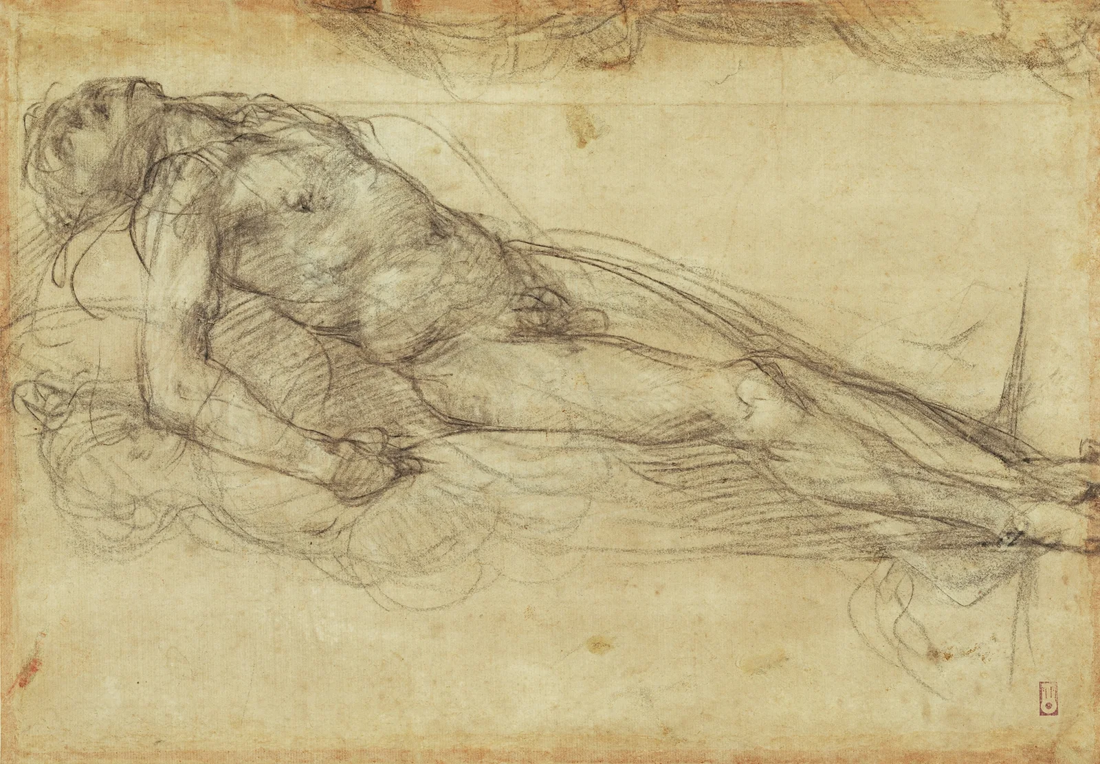 Dead Christ av Pontormo (Jacopo Carucci)