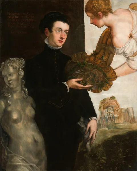 Portrait of Ottavio Strada av Jacopo Tintoretto