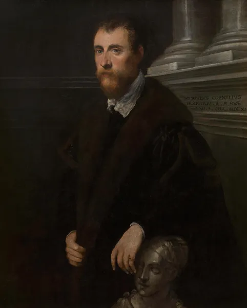 Portrait of the Humanist Giovanni Paolo Cornaro av Jacopo Tintoretto
