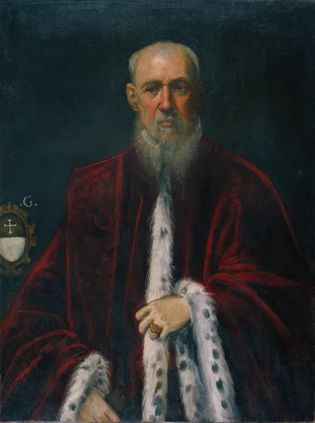 Portrait of the Procurator Alessandro Gritti (from 1581 until 1582) av Jacopo Tintoretto