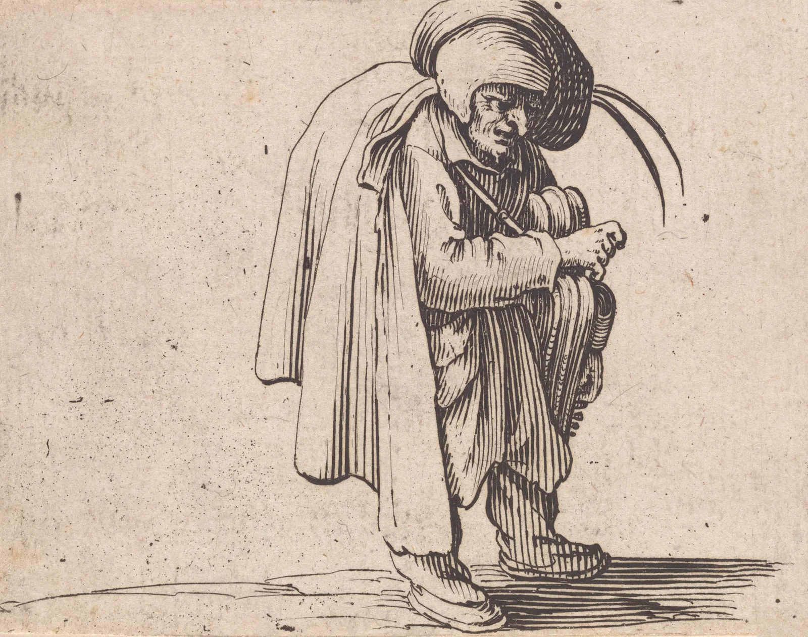 Le jouer de vielle av Jacques Callot