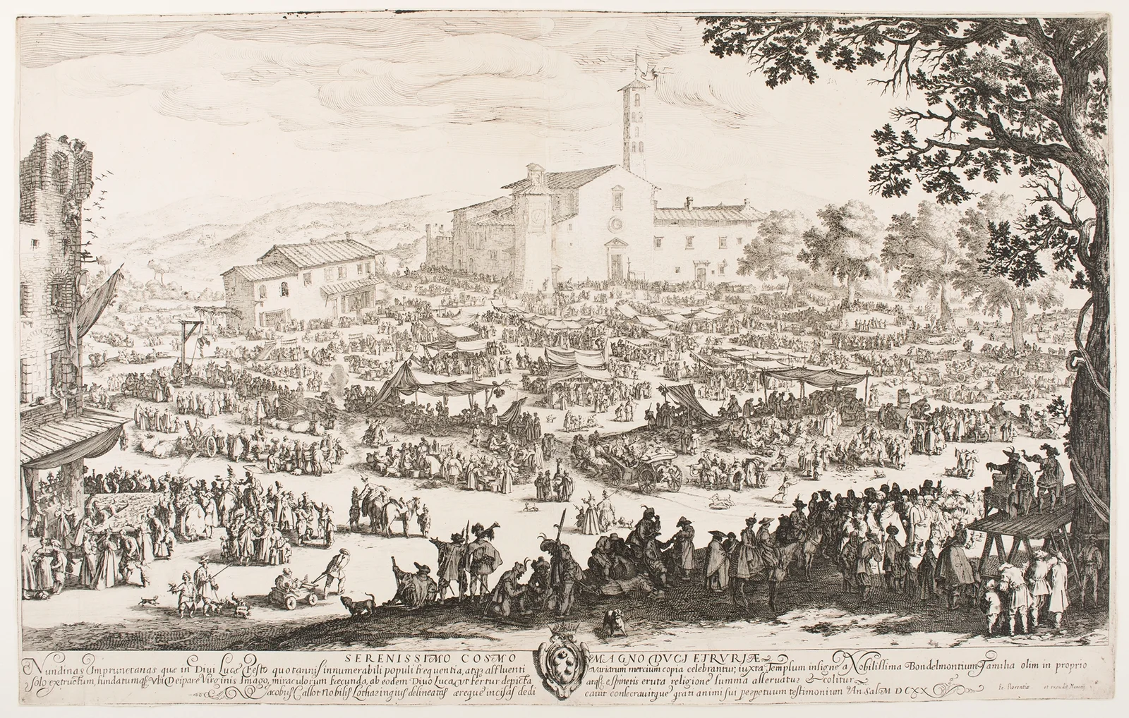 The Fair at L’Impruneta av Jacques Callot
