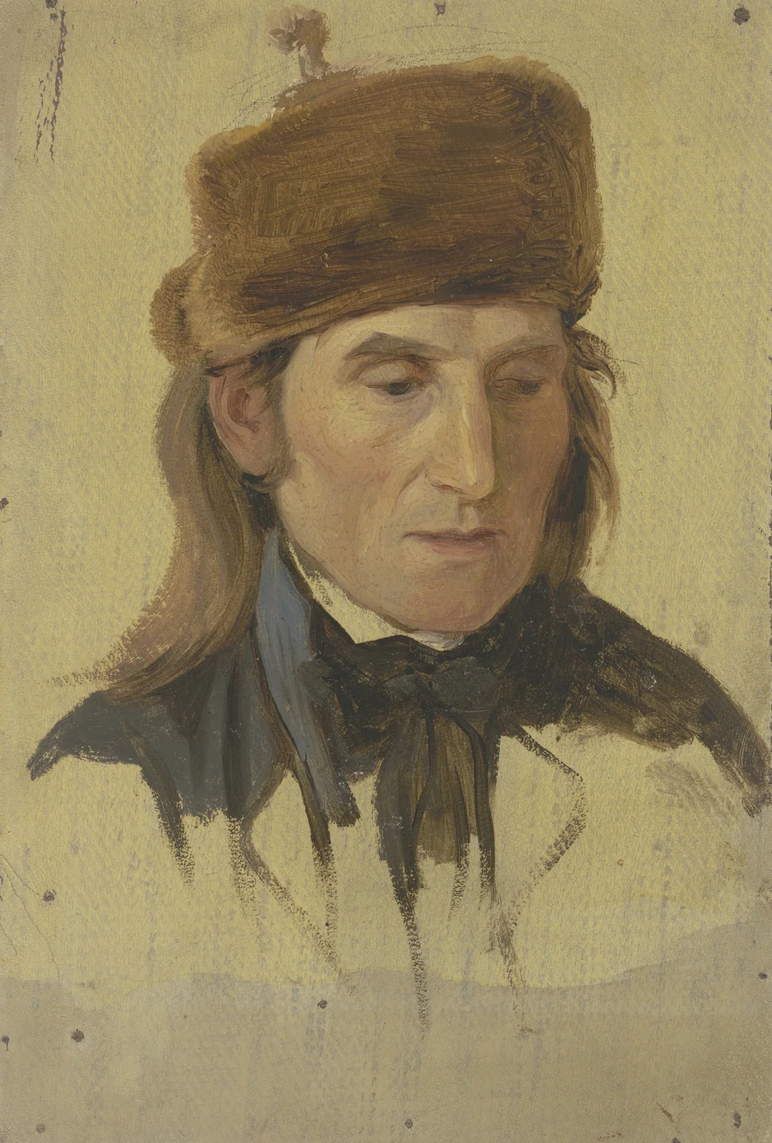 Farmer with a fur cap av Jakob Becker